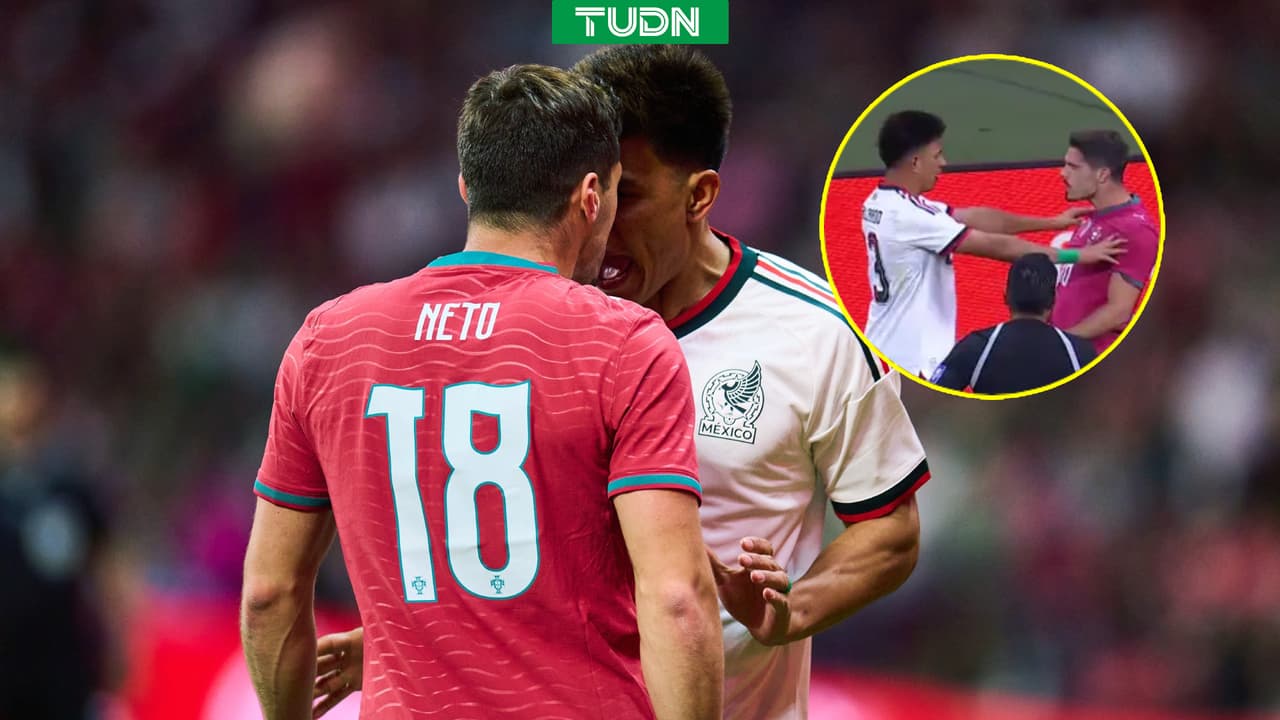 Se olvidan del amistoso: Gallardo y Neto arman bronca en la cancha