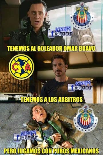 Chivas se llevó el clásico y las burlas para el América no se hicieron esperar en las redes sociales