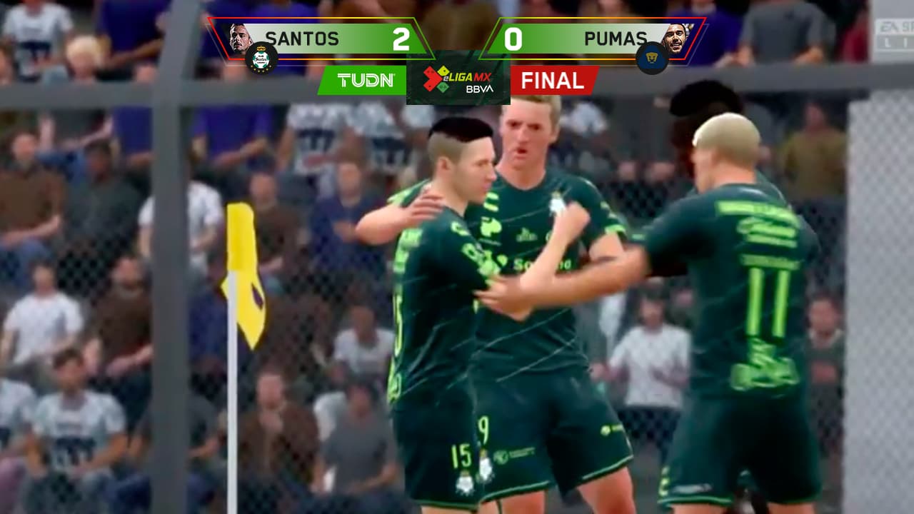 Santos muestra garra charrúa y quita el invicto a Pumas