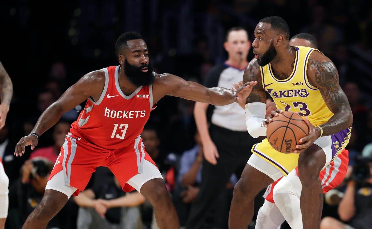Los Rockets y Harden opacan el debut de LeBron en Los Ángeles