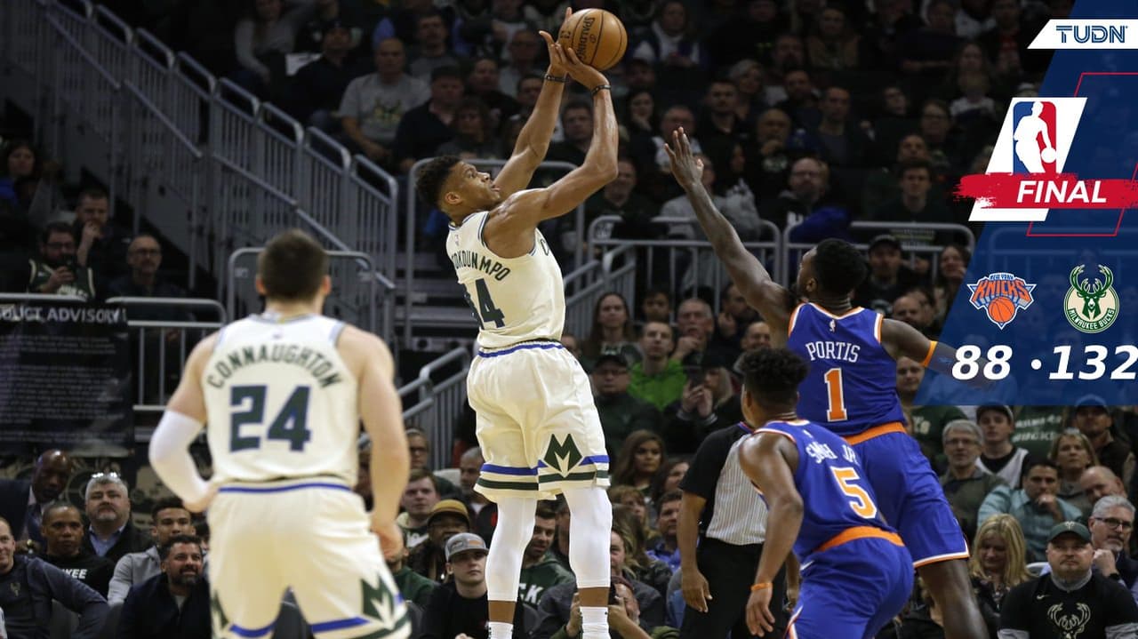 Milwaukee aplasta a New York y ostenta la mejor marca de la NBA
