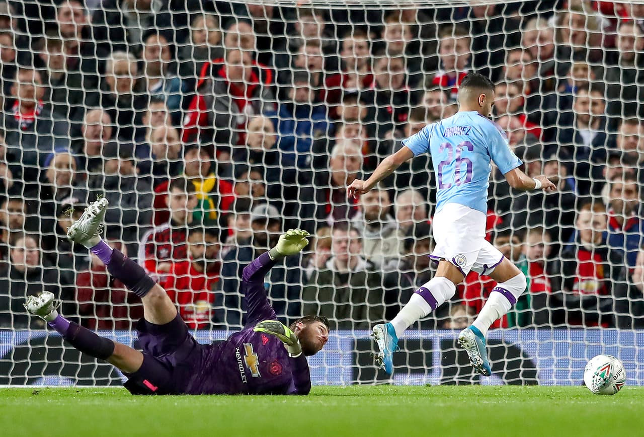 Con goles de Bernardo Silva, Riyad Mahrez y autogol de Andreas Pereira, el Manchester City se impone 1-3 en su visita a Old Trafford.