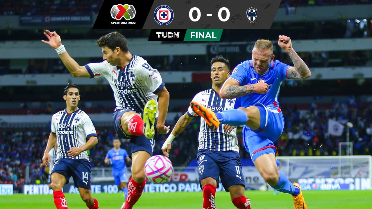 ¿Y los goles? Cruz Azul y Rayados empatan y dejan todo para la vuelta