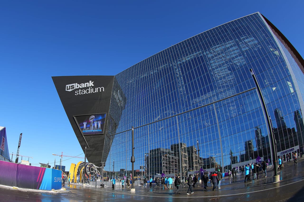 El US Bank Stadium de los Minnesota Vikings en Minneapolis fue la sede del Super Bowl LII.