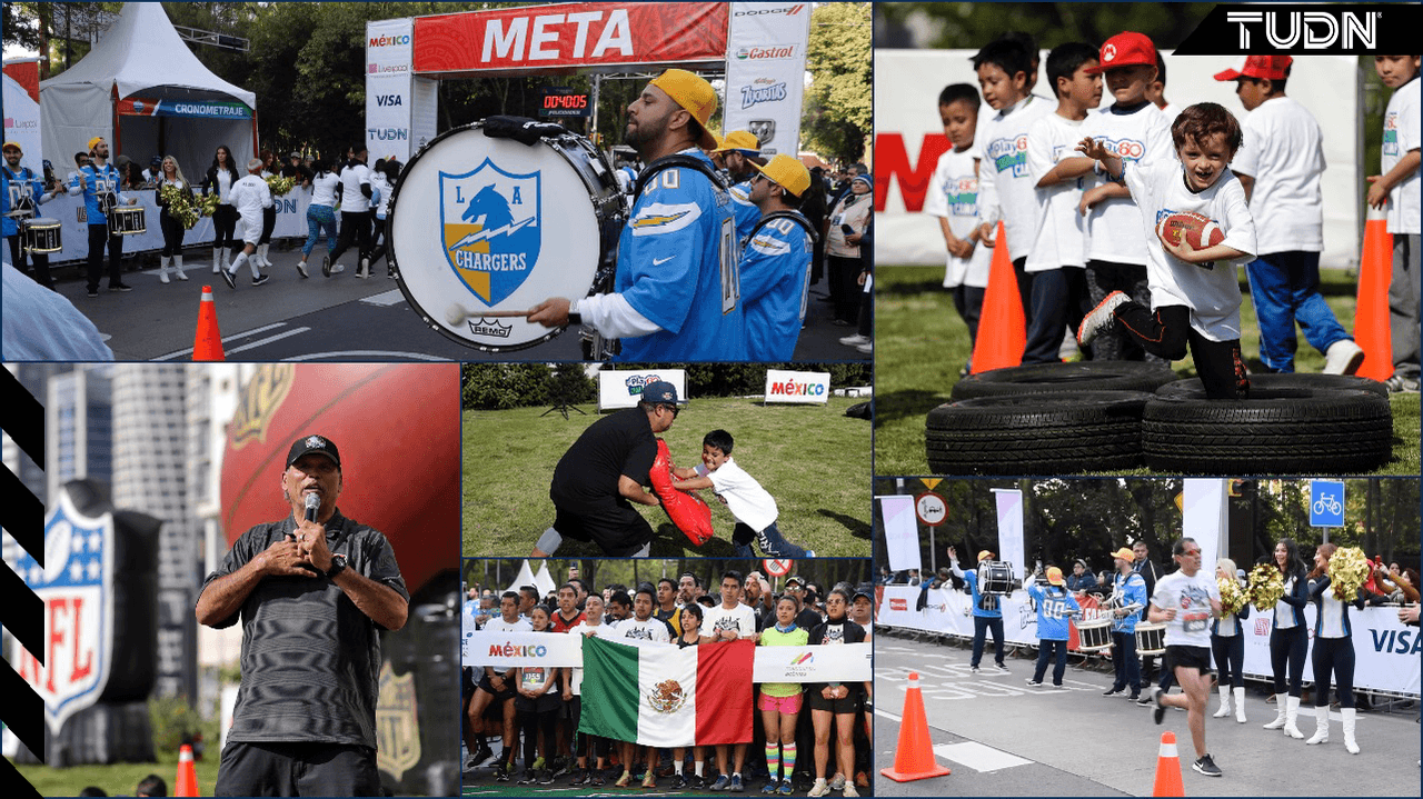Activaciones, campamentos, carreras y diversas actividades se han dado lugar estos días en diferentes puntos de la Ciudad de México para celebrar el Monday Night Football entre Los Angeles Chargers y Kansas City Chiefs de la NFL.