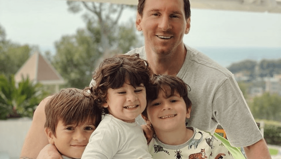 Messi estrena look para festejar el día del padre en España