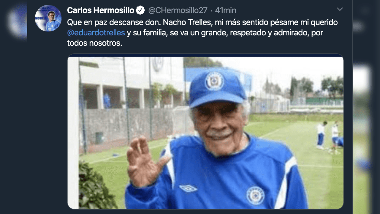 Así reacciona el mundo futbolístico ante el fallecimiento de Ignacio Trelles a sus 103 años.