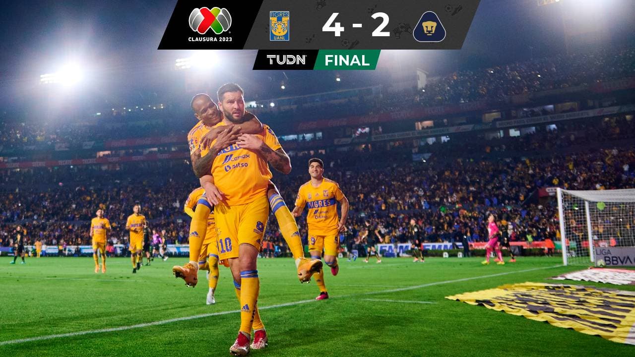 Con una obra de arte de Gignac, Tigres arrolla a Pumas