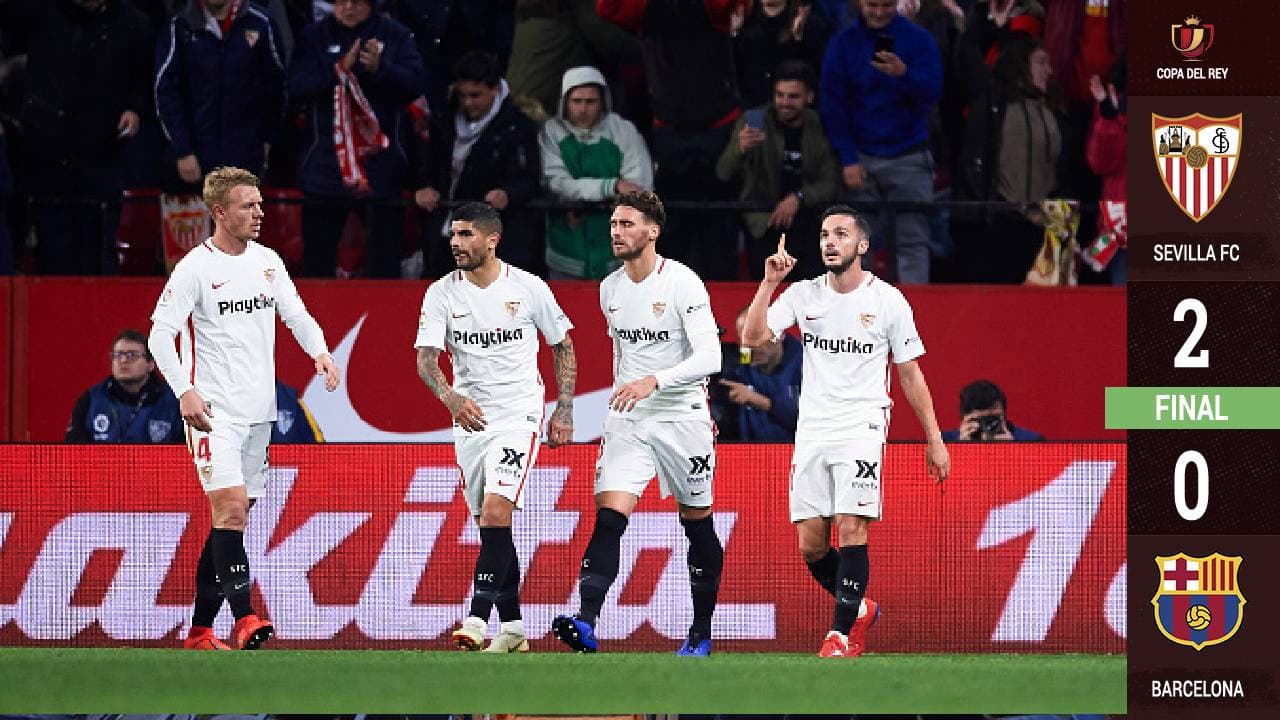 Sin Leo Messi, el Barcelona pierde en su visita al Sevilla por la Copa del Rey