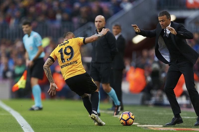 Luis Enrique se vio sorprendido con un Málaga dispuesto a disputar el partido en el Camp Nou, con la intención de no irse ni goleado ni perdedor.