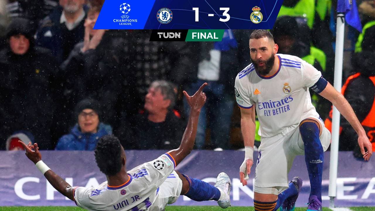 ¡Brutal! Benzema hizo tres goles para humillar al Chelsea