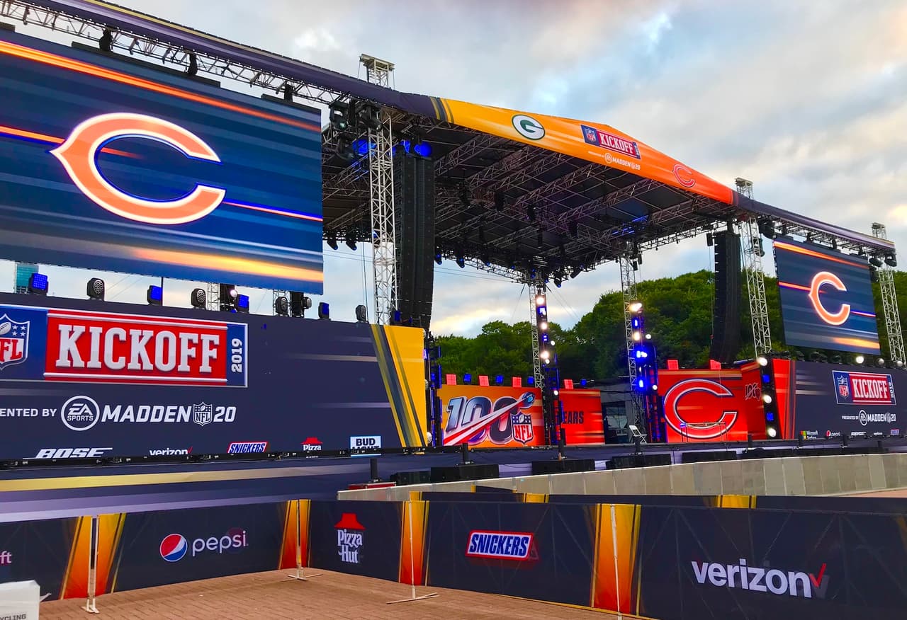 Miles de personas van a llegar hasta Grant park para disfrutar de este partido completamente gratis del evento llamado ‘NFL Kickoff Experience 2019’.
