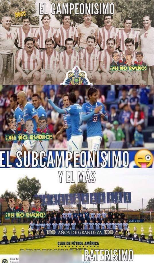 En las redes sociales no faltaron los memes para saber quien es el verdadero campeonísimo del fútbol mexicano. ¿Chivas o América?