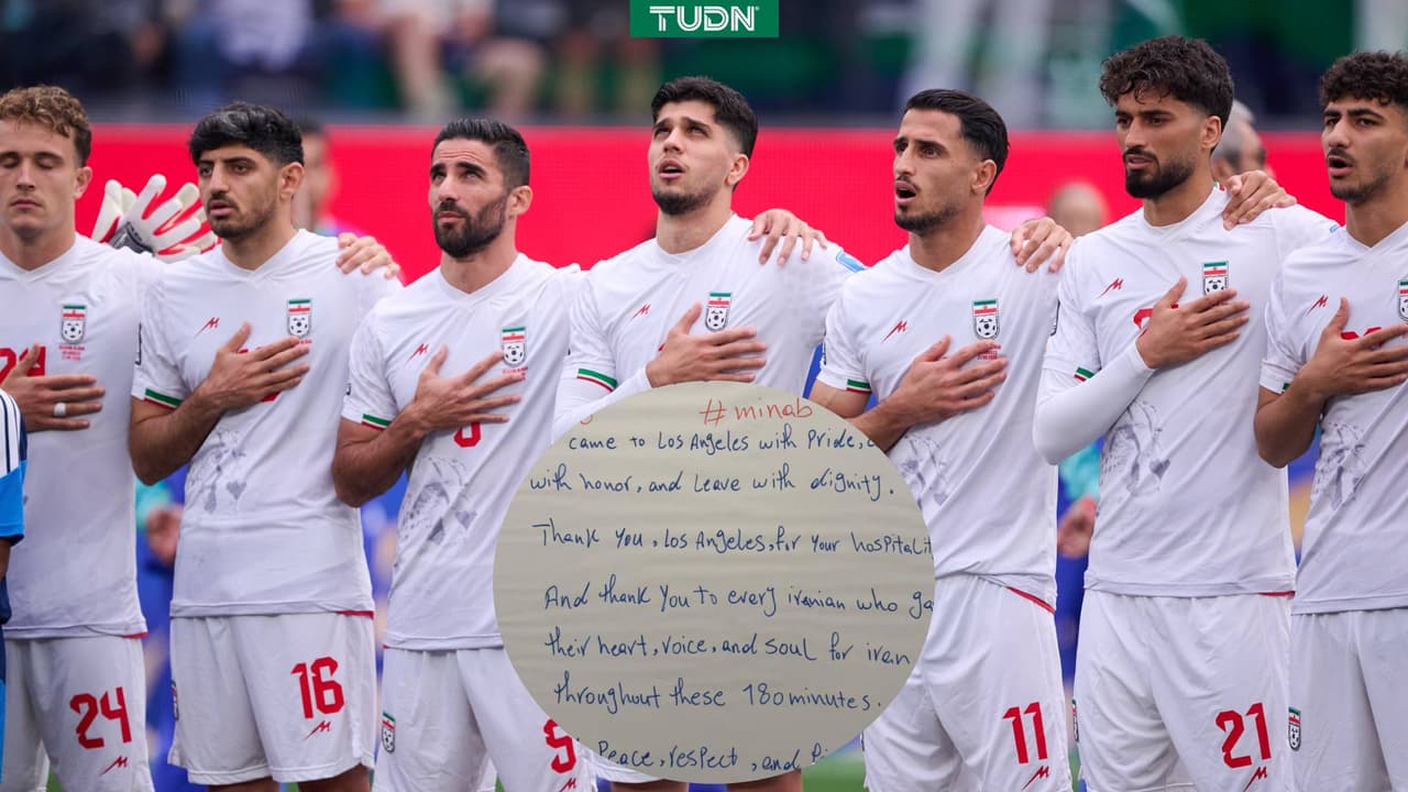 Irán deja un emotivo mensaje de orgullo y paz en Los Ángeles tras empatar con Bélgica