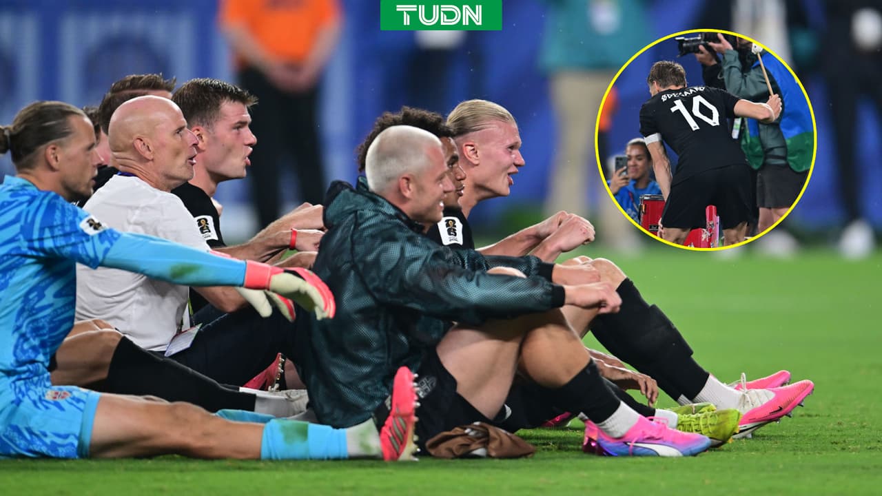 El épico festejo de Noruega y su afición tras vencer a Senegal