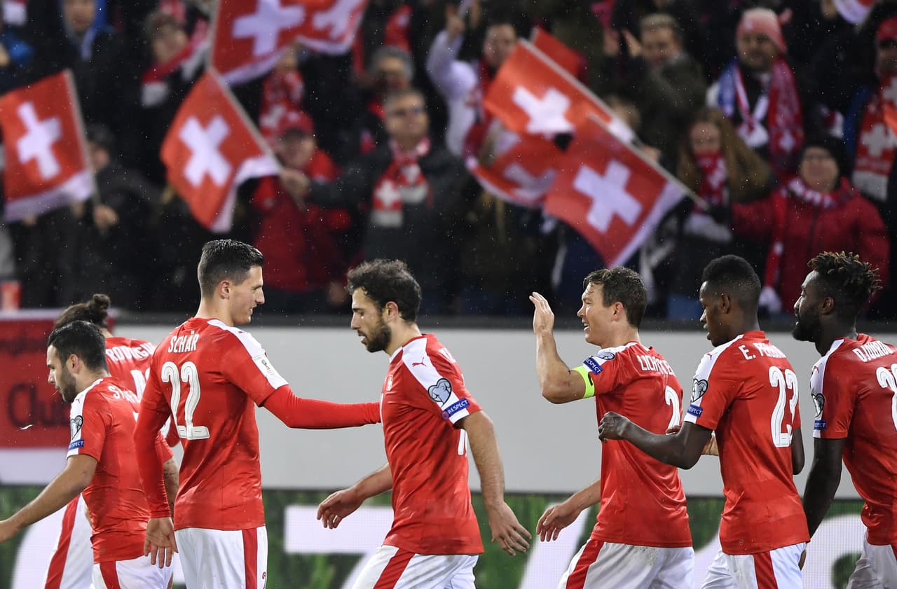Suiza, quinta en la clasificación de FIFA, está avaluada por 140 millones de euros según Transfermarkt. Este equipo está cerca de clasificar a Rusia-2018.