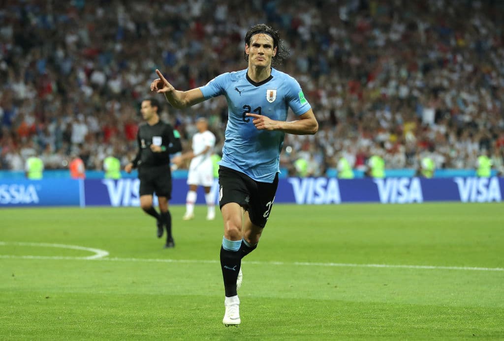 En su tercera participación en Mundiales, Cavani ha celebrado todos sus goles en Rusia 2018.