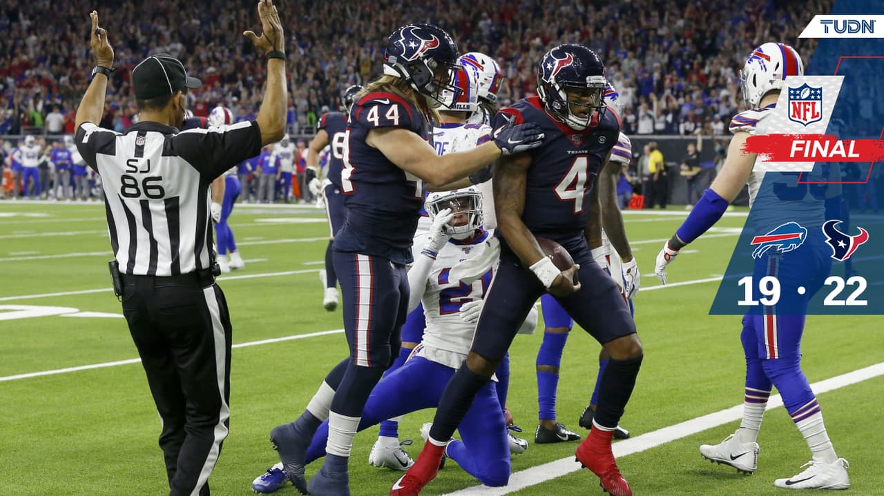 Con un gol de campo, Texans eliminan a Bills de los Playoffs