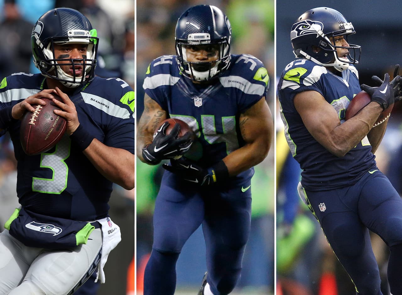 <b>9) SEATTLE SEAHAWKS: QB Russell Wilson – RB Thomas Rawls – WR Doug Baldwin</b>
<br>La capacidad de Russell Wilson no está a discusión, tiene potencial de ganar otra vez el Super Bowl en el momento que encuentre las circunstancias apropiadas. Thomas Rawls hereda un sitio especial para los Seahawks, un lugar llamado “Modo Bestia”. Doug Baldwin toma un lugar en la tripleta que muchos piensan debiera ser para el ala cerrada Jimmy Graham.