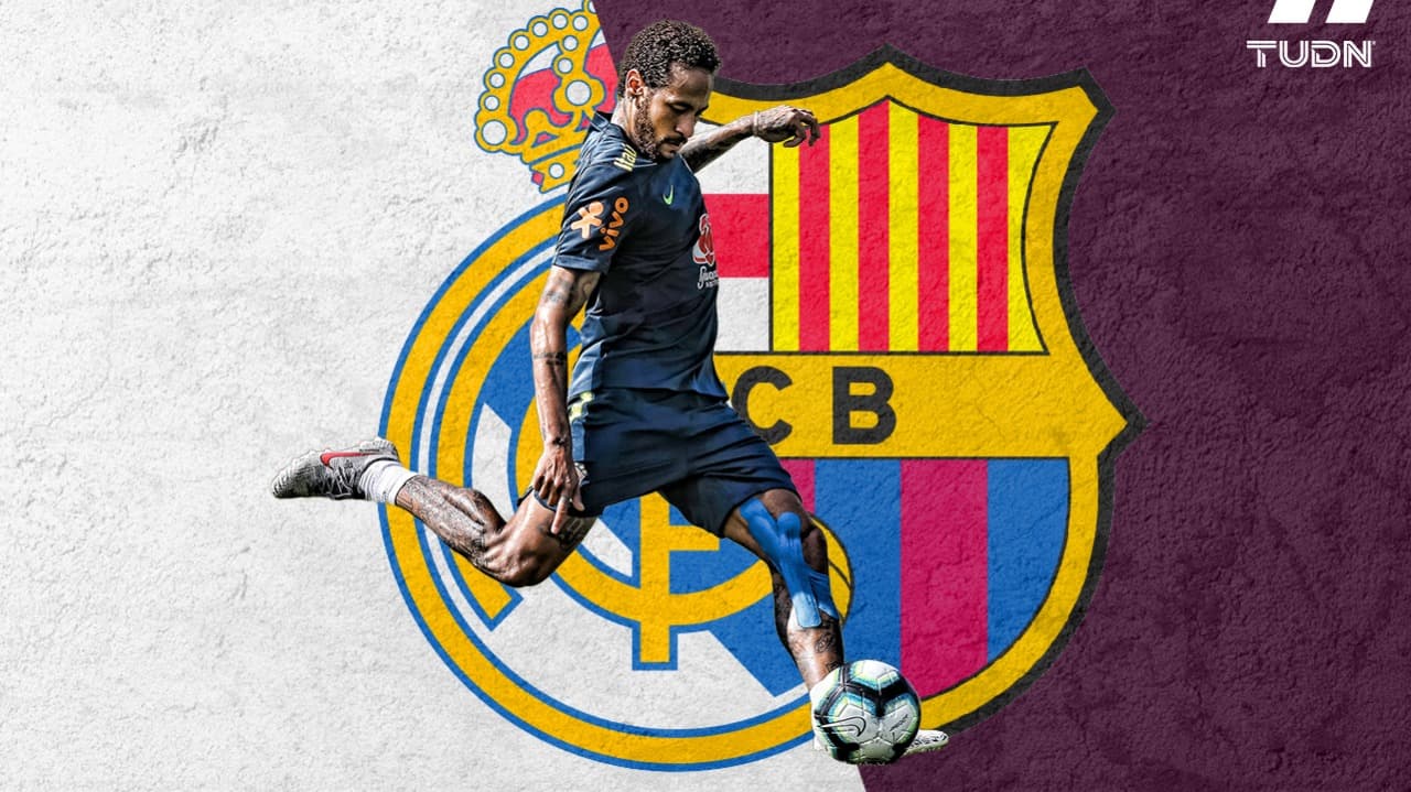 Neymar se divide entre lo blaugrana y lo blanco