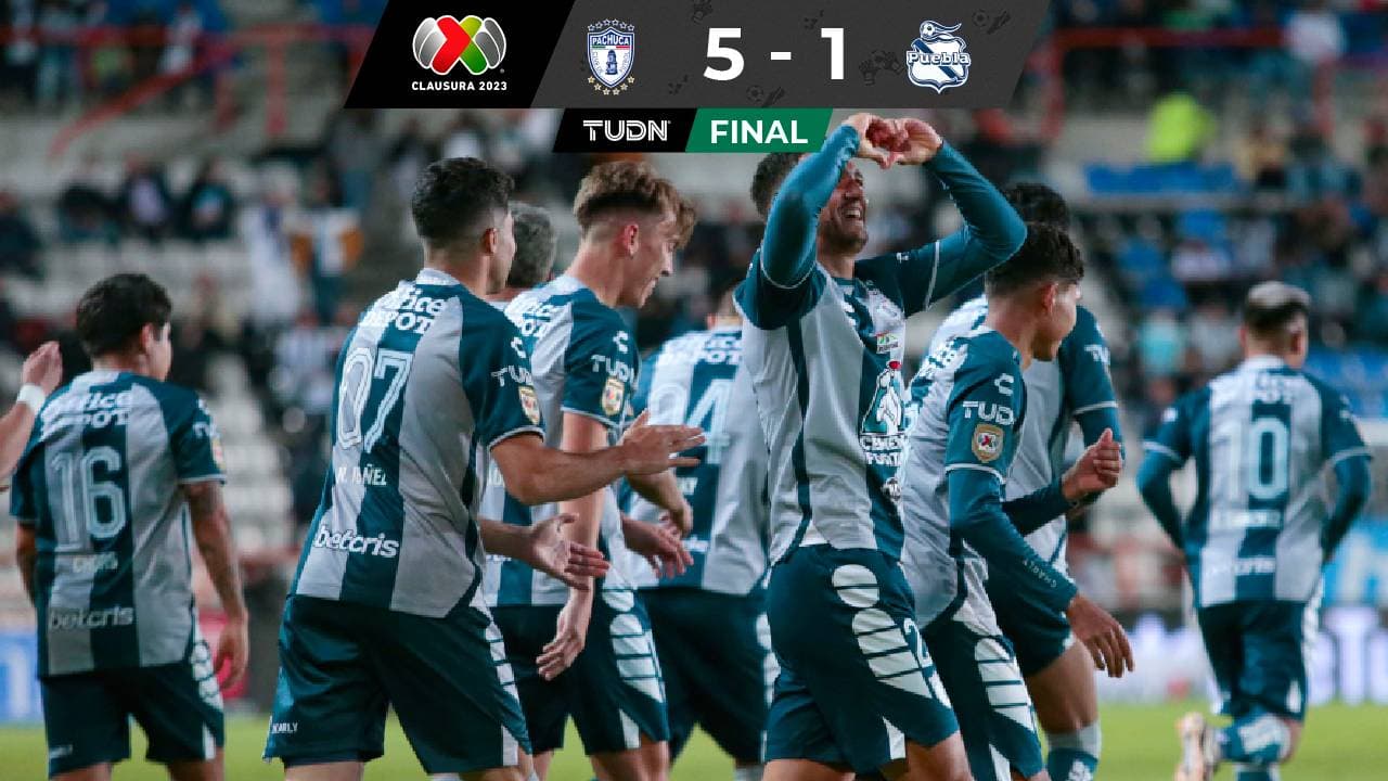 De campeón... Pachuca le pasa por encima a un muy débil Puebla