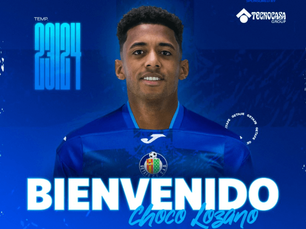Anthony 'Choco' Lozano fue anunciado como nuevo jugador del Getafe