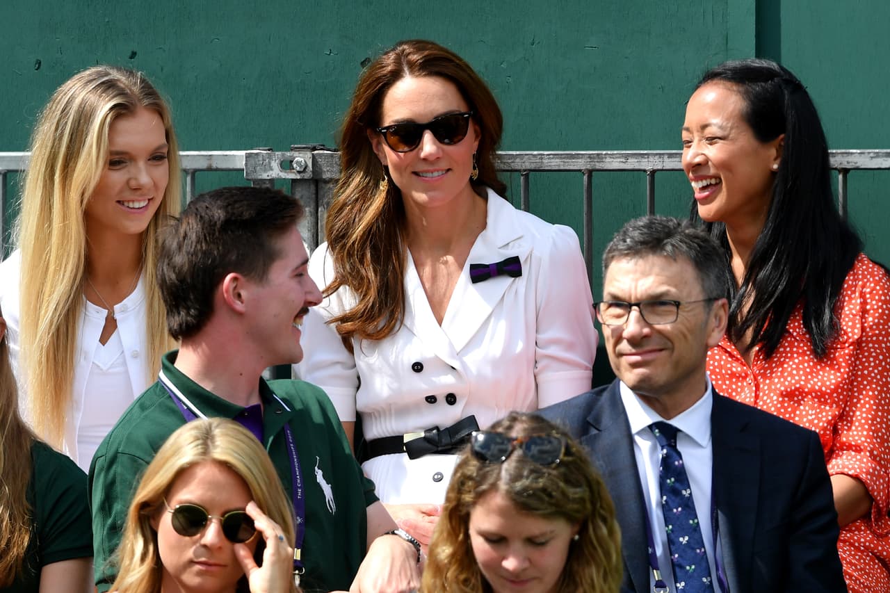 Kate Middleton cambia el palco real por una pista anexa en Wimbledon