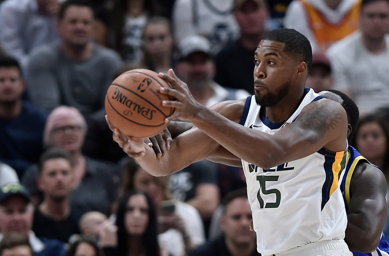 <b>UTAH JAZZ</b>
<br>PF: Derrick Favors
<br>2018/2019: 10.6 puntos, 7.2 rebotes y 0.9 asistencias por partido.
