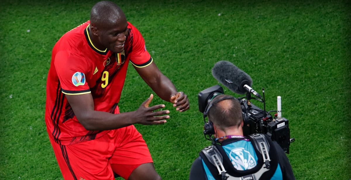 Romelu Lukaku dedicó su gol a Christian Eriksen