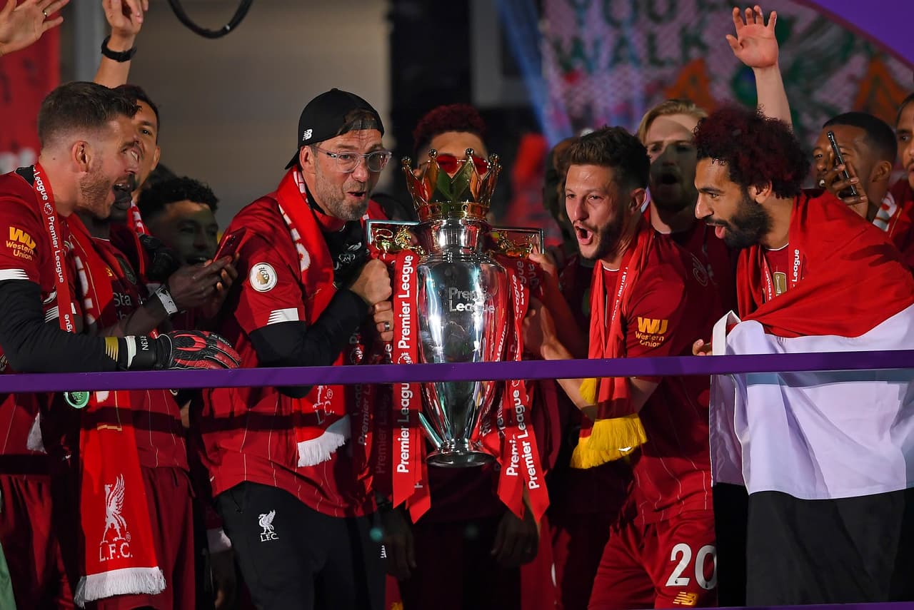 Las mejores imágenes de los festejos del los campeones de la Premier League 2019-2020.