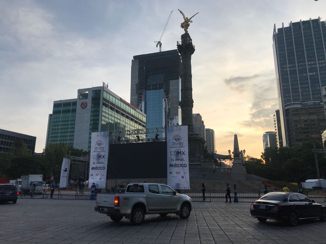 Desde muy temprano todo estuvo dispuesto para el público que llegara.