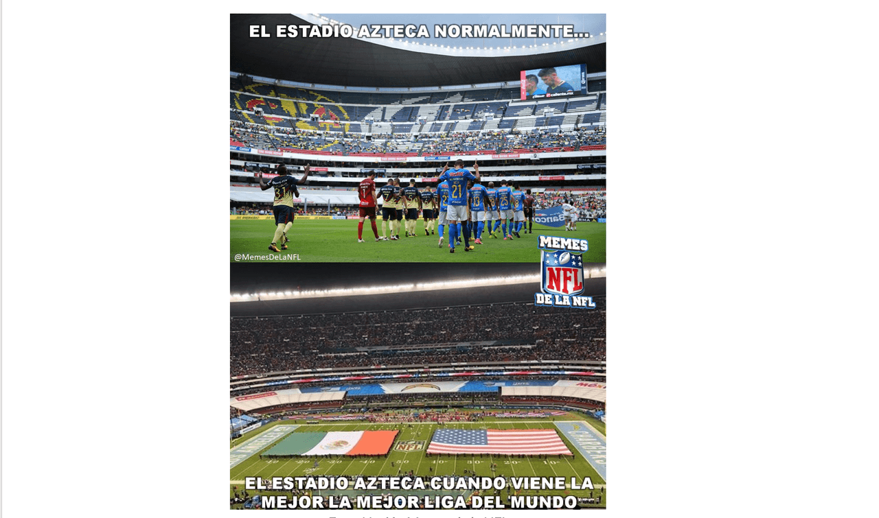 Kansas City Chiefs vencieron 24-17 a Los Angeles Chargers y estos son los memes que nos deja la visita de la NFL en México.