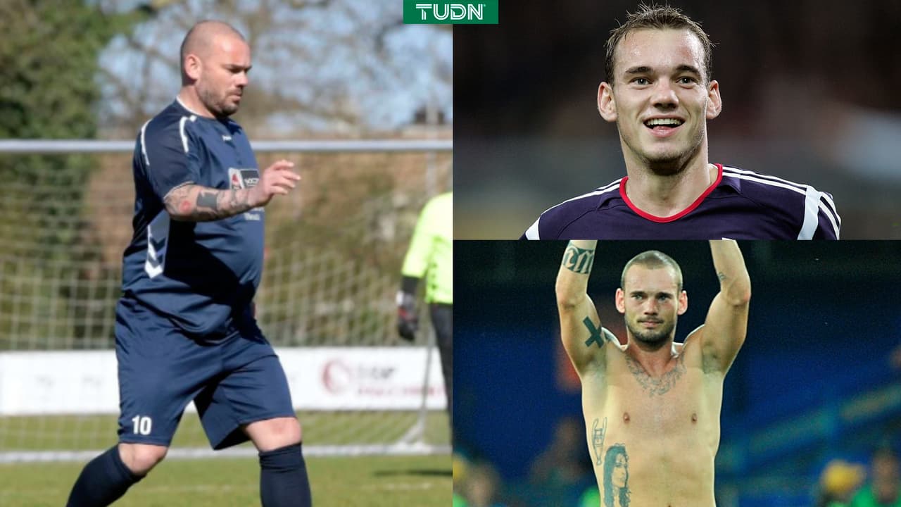 Wesley Sneijder y su transformación física