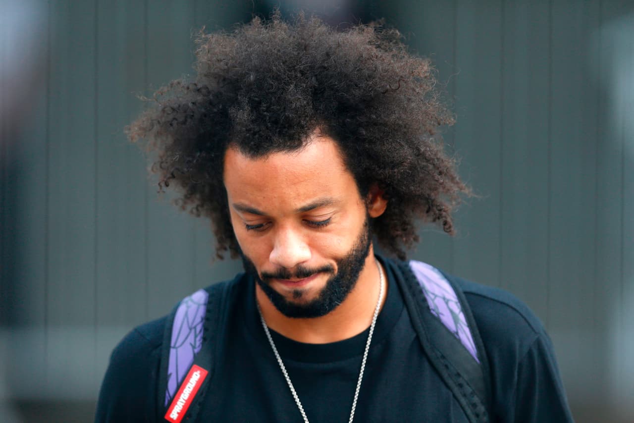 Marcelo solo pudo jugar el último partido ante Bélgica, su decepción era evidente.