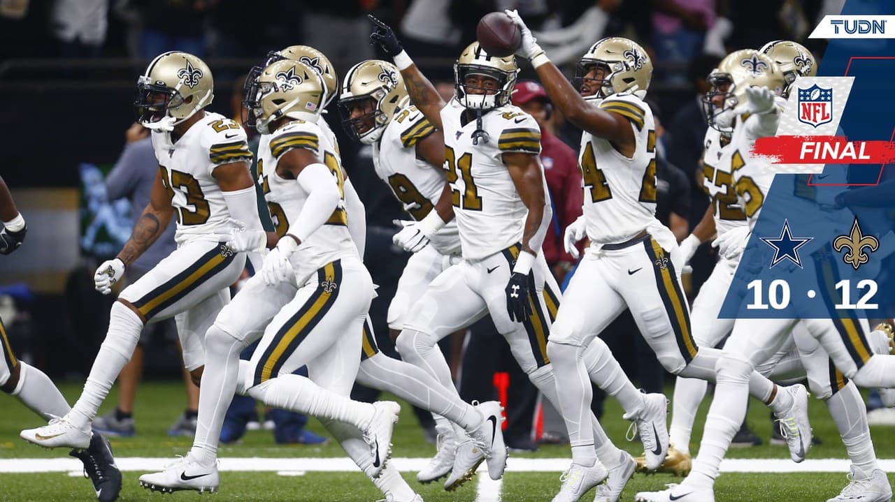 Los Cowboys pierden el invicto ante la defensa de los Saints