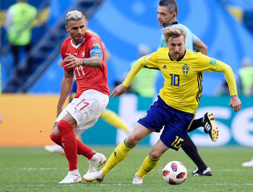 Emil Forsberg fue el hombre que marcó la diferencia en un partido en el que hubo mucha intensidad pero poca claridad de ambas partes.
