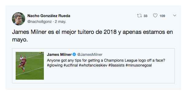 Incluso, entre esas reacciones advirtieron que esa respuesta del jugador de Liverpool lo catapulta como un personaje importante en las redes sociales.