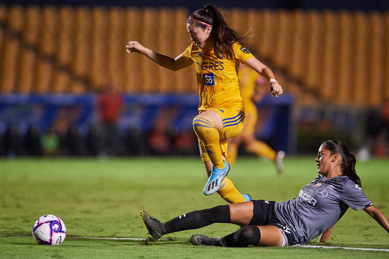 Lizbeth Ovalle, Belén Dde Jesús Cruz, Natalia Gómez Junco y María Fernanda Elizondo hicieron los goles en el triunfo de Tigres.