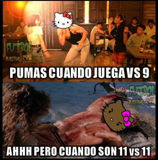 Tigres goleó y humilló a Pumas en la final de ida del Apertura 2015 y las burlas hacia el equipo de la UNAM no podían faltar.