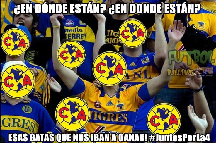 Tigres goleó y humilló a Pumas en la final de ida del Apertura 2015 y las burlas hacia el equipo de la UNAM no podían faltar.