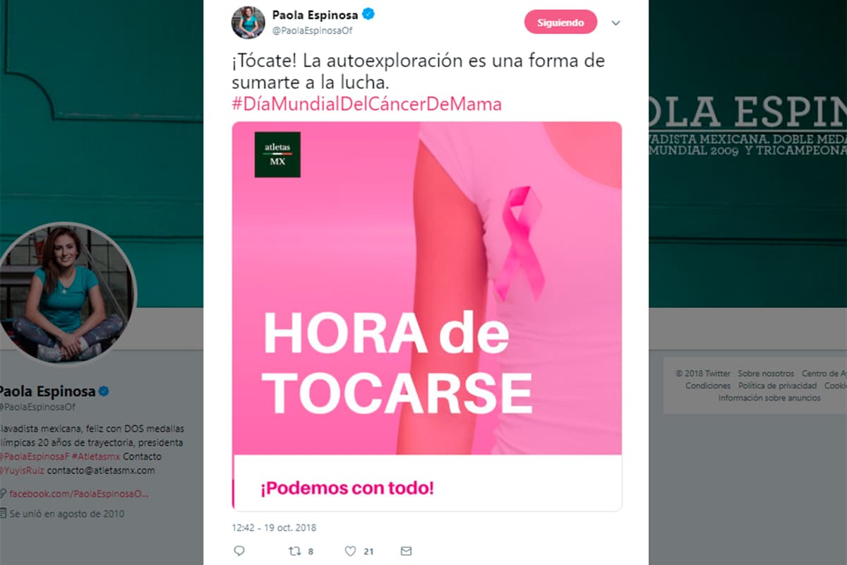 La clavadista mexicana Paola Espinosa.