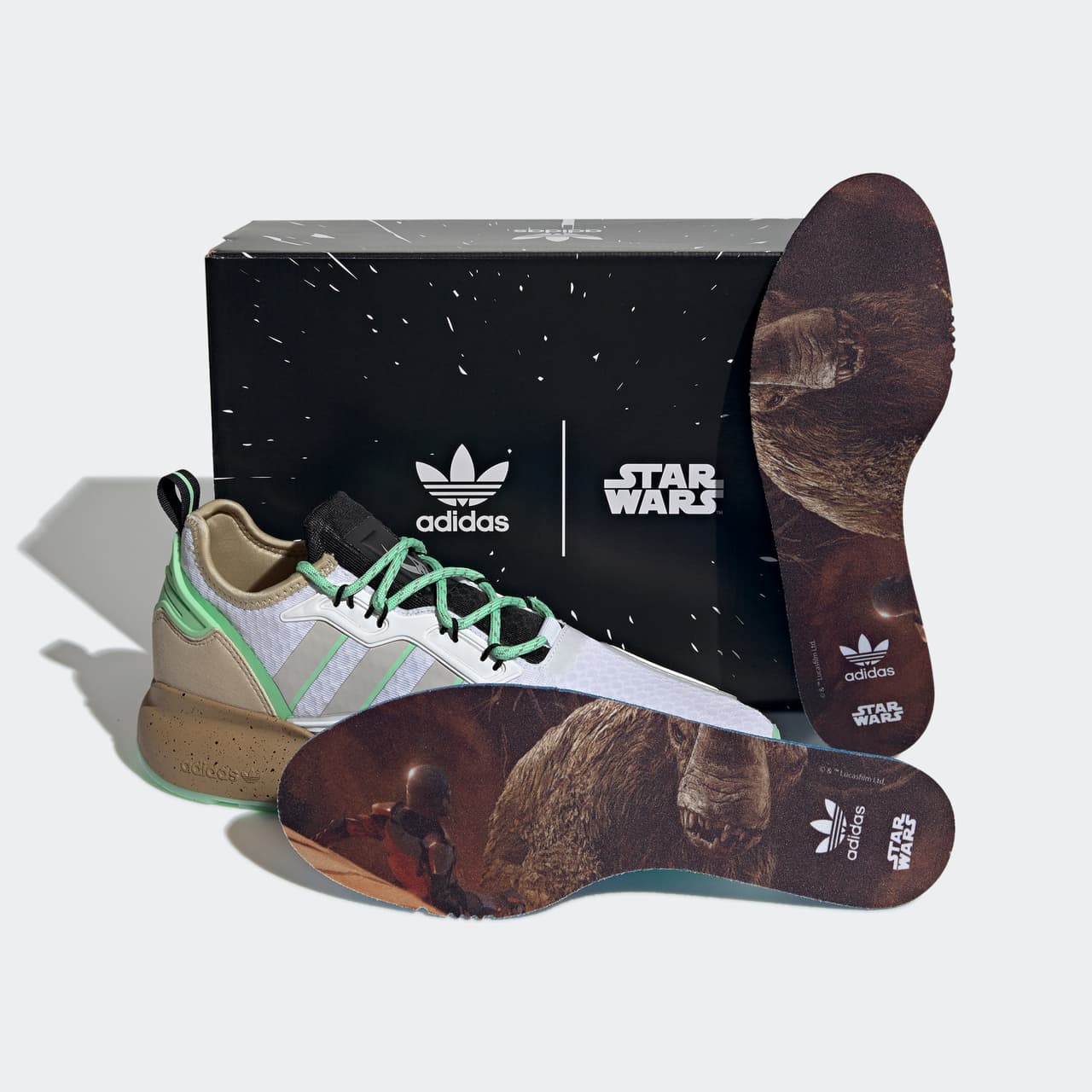 adidas Originals se ha asociado con socios creativos deStar Wars, para presentar una colección temática específicamente en torno a 'The Mandalorian'.