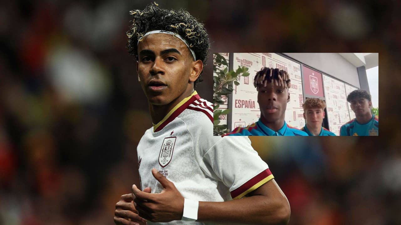 Lamine Yamal y Nico Williams se disculpan con Puebla por perderse el España vs. Perú
