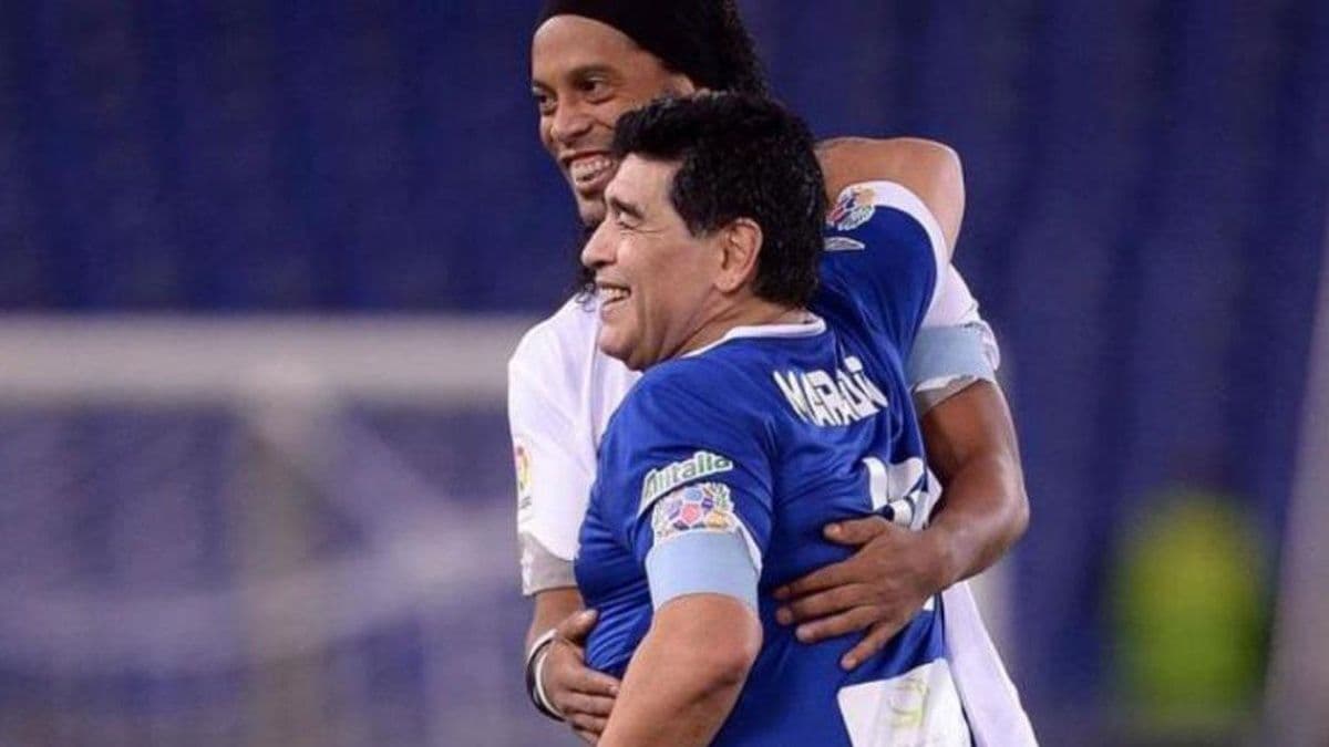 Maradona: "Ronaldinho no es un delincuente, su error es ser ídolo"