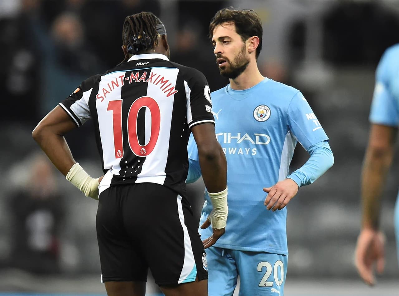 Manchester City, con anotaciones de Rúben Días, Joao Cancelo, Riyad Mahrez y Raheem Sterling, golearon a Newcastle como visitantes, durante la fecha 18 en la Premier League.