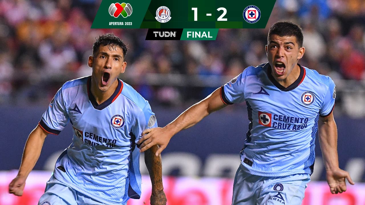 Cruz Azul derrota al líder San Luis y deja el sótano del A2023