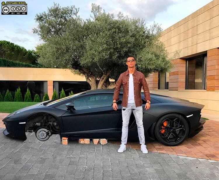 ¡Uy! Ya le robaron las llantas...