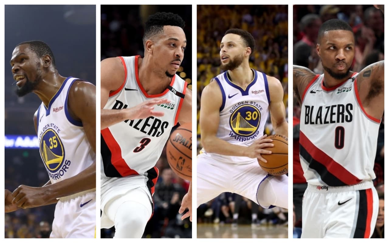 Los Golden State Warriors, el mejor equipo del Oeste y los Portland Trail Blazers, el tercero mejor de la Conferencia, darán inicio a su serie que promete sacar chispas este martes en pos de un boleto a las Finales de la NBA y les decimos cuáles son los jugadores a seguir en este duelazo.