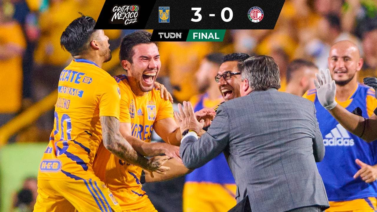 ¡Aplanadora! Tigres baila al Toluca y recupera el liderato
