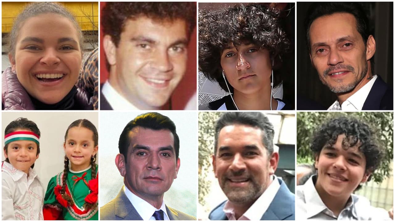 Papás famosos con hijos idénticos a ellos: Manuel Mijares, Marc Anthony, Jorge Salinas y más